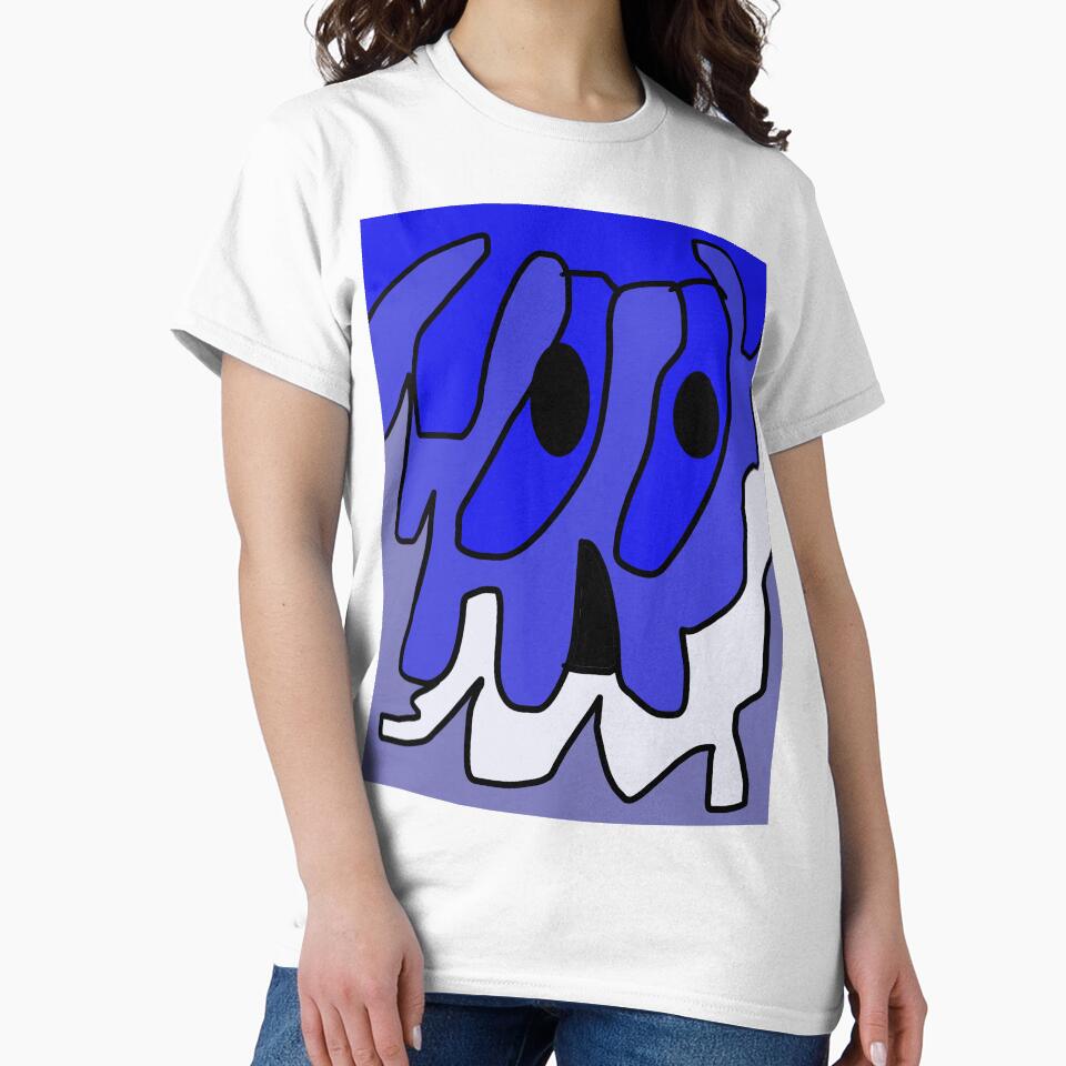 Cartoon Skull Drip Art by Colorsoflove613