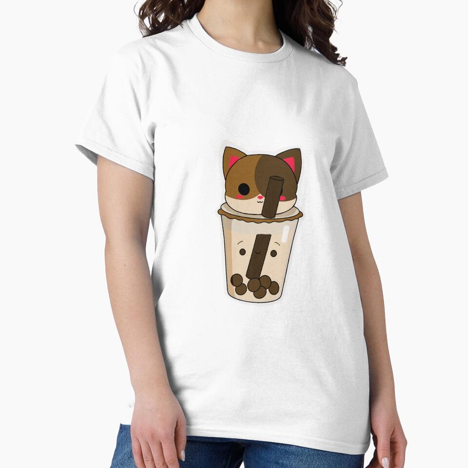 Chocolate Cat Bubble Tea by melthemoose T-Shirts, Hoodie, Sweatshirt | BlankRebels.com (Image 2)