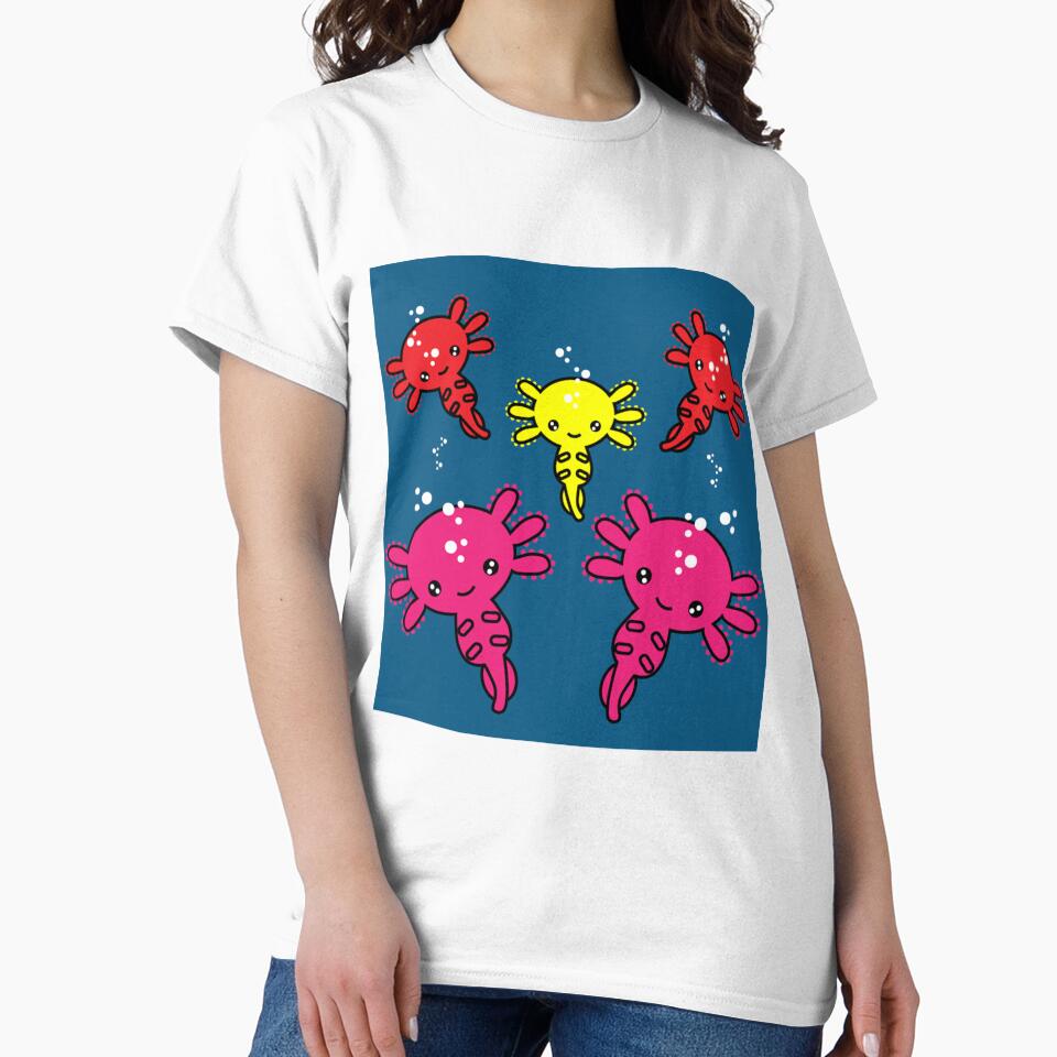 Funny Axototl Salamander - Aquarium shirts - Amphibians - Cute Funny Pets (Image 2)