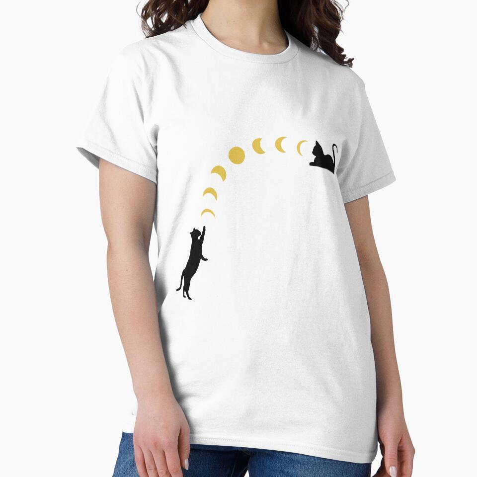 Cats Playing with the Moon Phases by uhnotsocool T-Shirts, Hoodie, Sweatshirt | BlankRebels.com (Image 2)