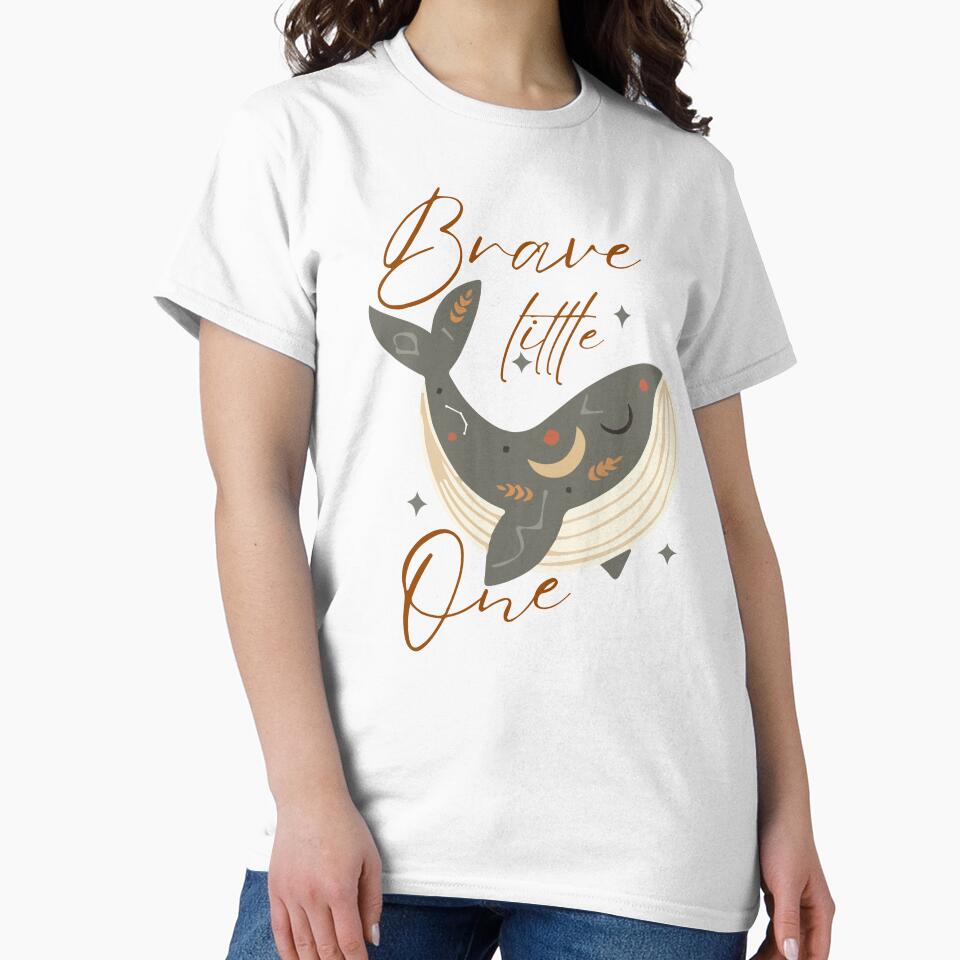 Boho Whale Brave Little One by Twist & Print T-Shirts, Hoodie, Sweatshirt | BlankRebels.com (Image 2)