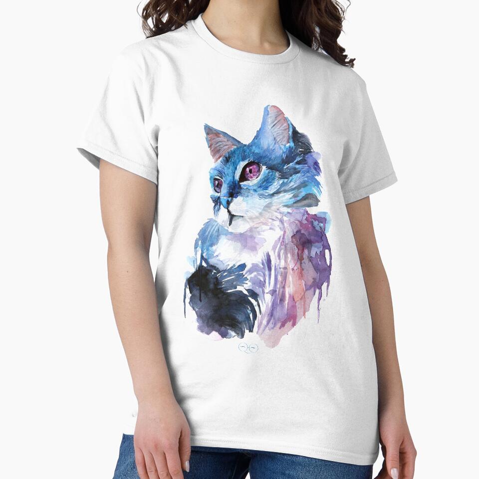 Watercolor Cat by lauraborobia