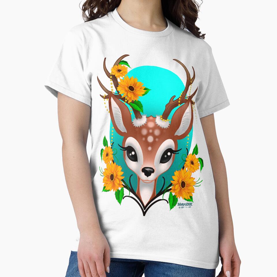 It’s Sunflowers Deer by MetroInk T-Shirts, Hoodie, Sweatshirt | BlankRebels.com (Image 2)
