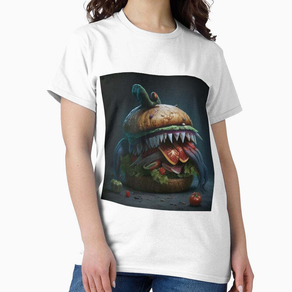 Burger With a Bite by IllReputes T-Shirts, Hoodie, Sweatshirt | BlankRebels.com (Image 2)