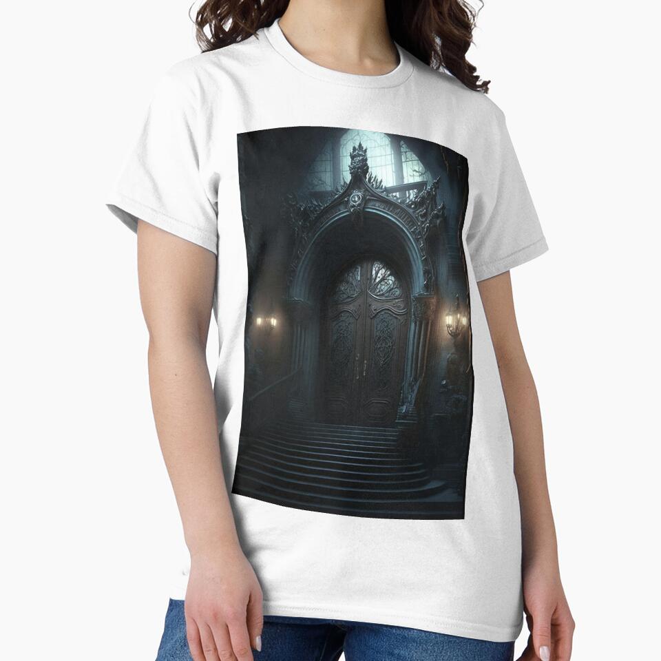 Gothic Castle Doorway by rukesdesigns T-Shirts, Hoodie, Sweatshirt | BlankRebels.com (Image 2)