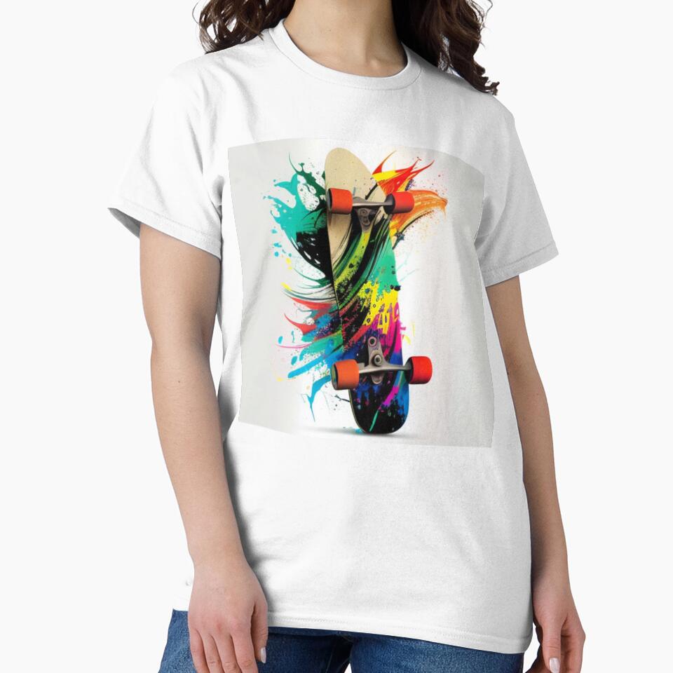 Skateboard in paint by FreestyleSkate T-Shirts, Hoodie, Sweatshirt | BlankRebels.com (Image 2)