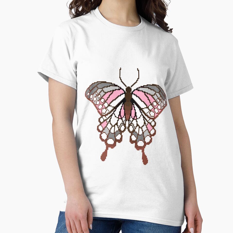 Demigirl Pride Butterfly by MetallicWings15 T-Shirts, Hoodie, Sweatshirt | BlankRebels.com (Image 2)