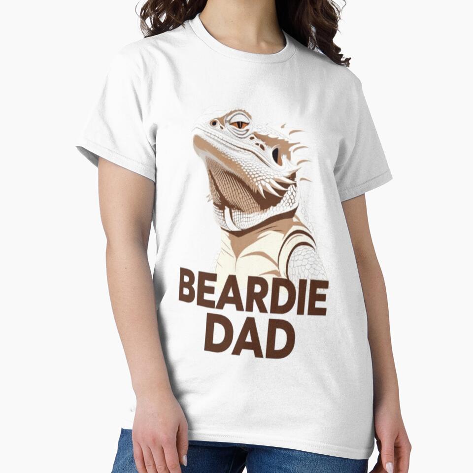 Beardie Dad – Simple Bearded Dragon Owner Gift by InkVibezz T-Shirts, Hoodie, Sweatshirt | BlankRebels.com (Image 2)