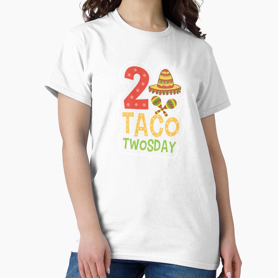 Tacos Sombrero 2 Taco Twosday Birthday Gift by haselshirt