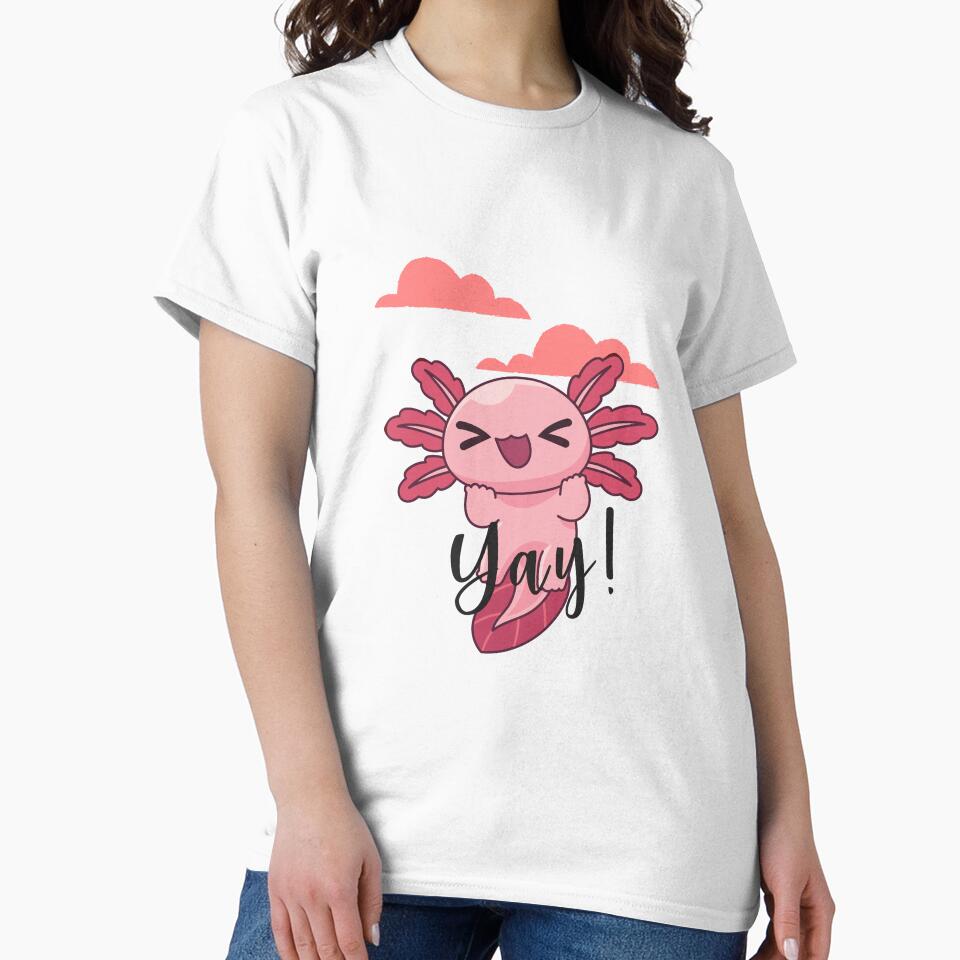 Happy Axolotl by Naya Fankar T-Shirts, Hoodie, Sweatshirt | BlankRebels.com (Image 2)