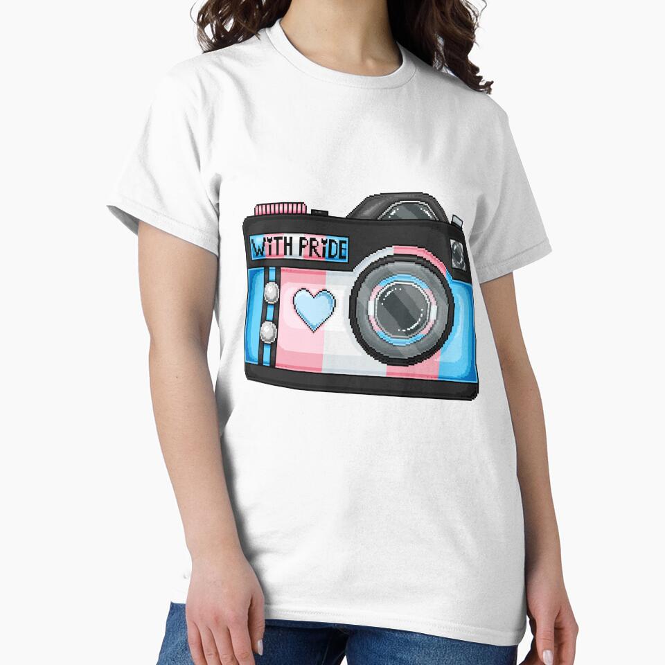 Trans Pride Pixel Camera by MetallicWings15 T-Shirts, Hoodie, Sweatshirt | BlankRebels.com (Image 2)