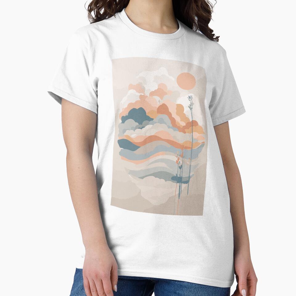 Pastel Boho Art Print Neutral Bohemian Art T-Shirts, Hoodie, Sweatshirt