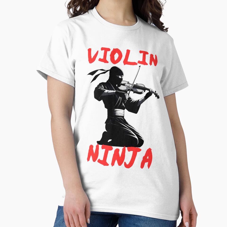 Violin Ninja by VividDripCo T-Shirts, Hoodie, Sweatshirt | BlankRebels.com (Image 2)