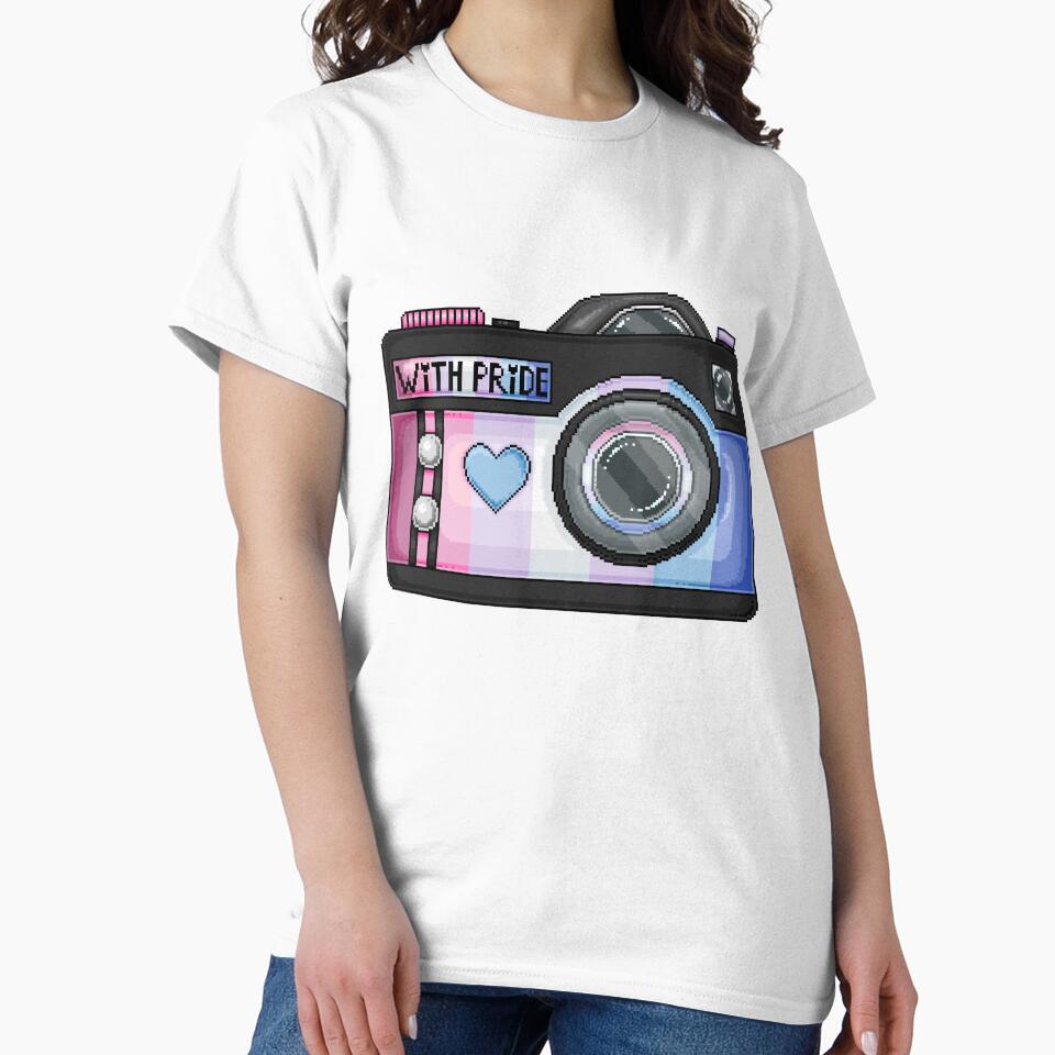 Bigender Pride Pixel Camera by MetallicWings15 T-Shirts, Hoodie, Sweatshirt | BlankRebels.com (Image 2)