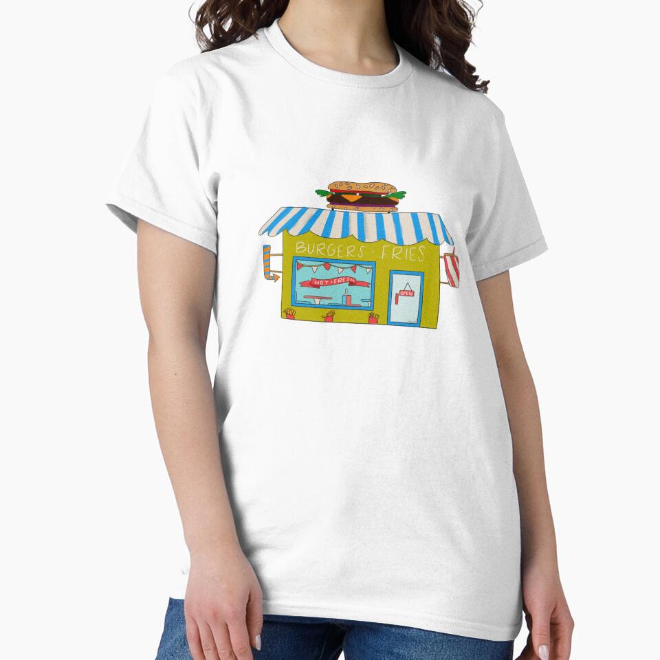 Burger joint cottagecore hand illusrrtion by WildSalmonCraft T-Shirts, Hoodie, Sweatshirt | BlankRebels.com (Image 2)