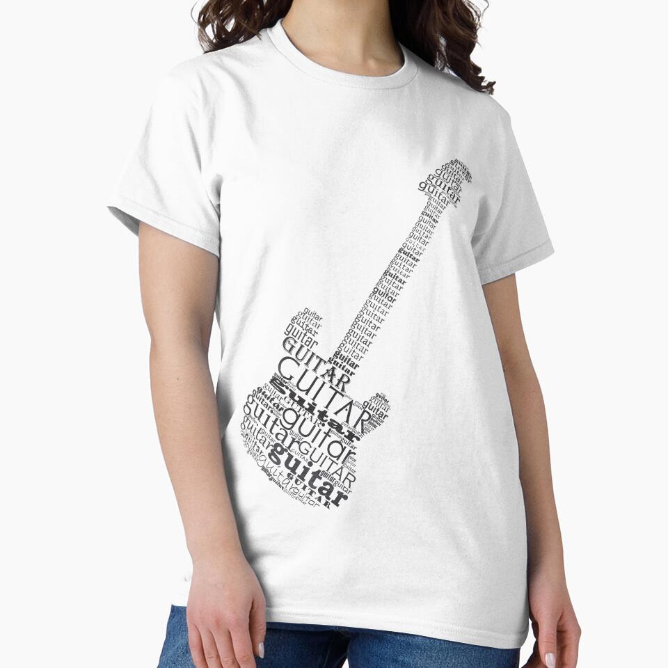 Guitar on chalkboard by adiosmillet T-Shirts, Hoodie, Sweatshirt | BlankRebels.com (Image 2)