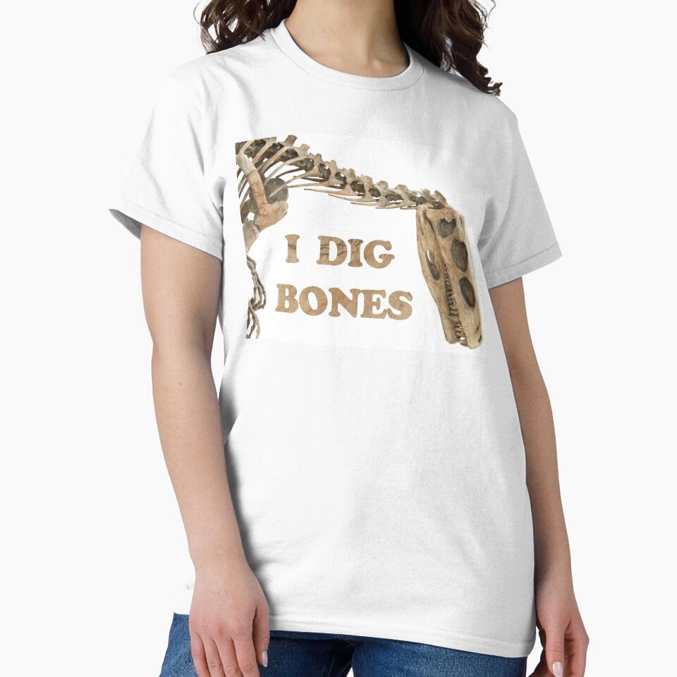 "I Dig Bones" Dinosaur Skeleton by MFinbowDesign T-Shirts, Hoodie, Sweatshirt | BlankRebels.com (Image 2)