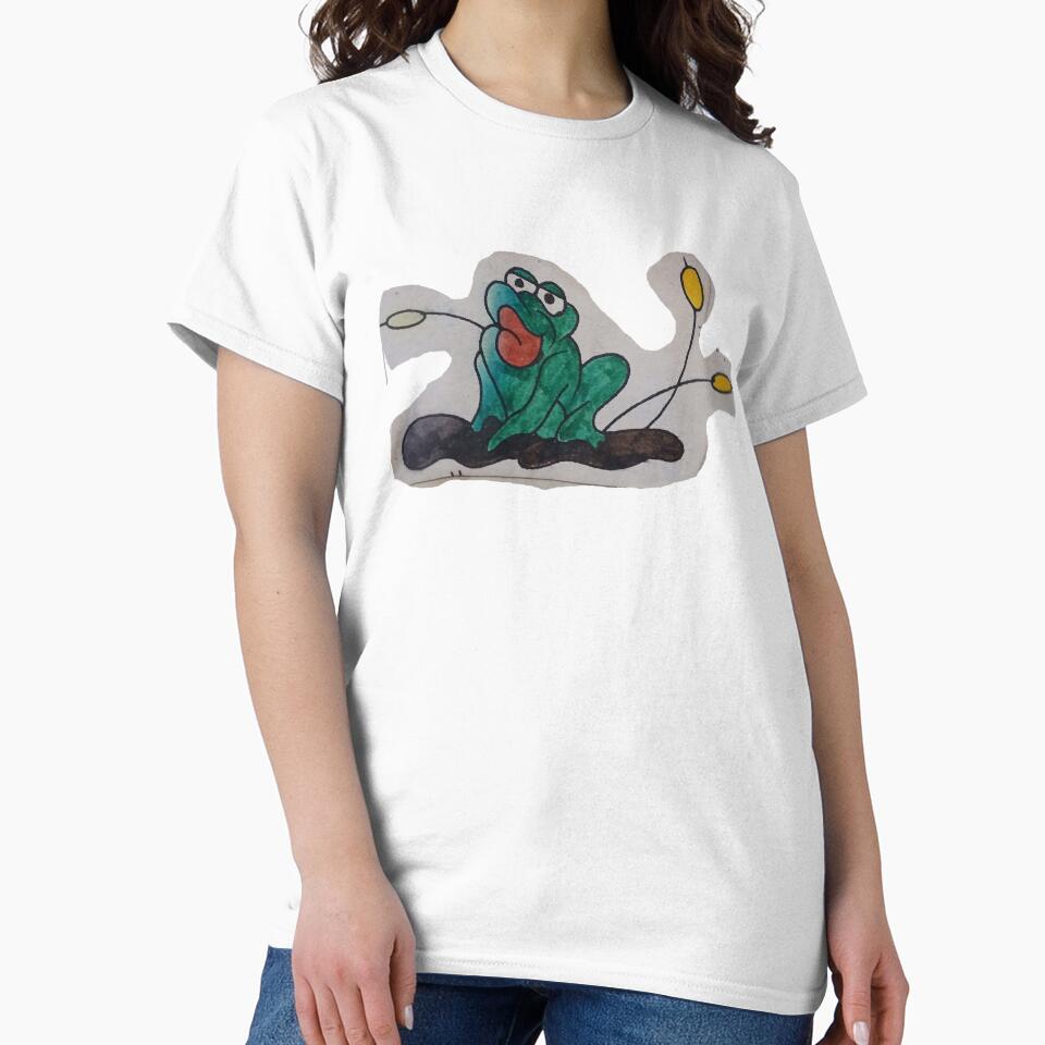 Comical frog tattoo flash art by Justinjmcook T-Shirts, Hoodie, Sweatshirt | BlankRebels.com (Image 2)