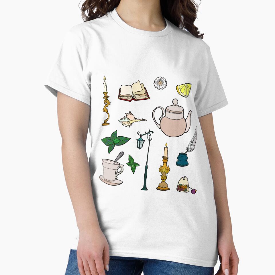Dark Academia sticker sheet by AmanitaCrafts T-Shirts, Hoodie, Sweatshirt | BlankRebels.com (Image 2)