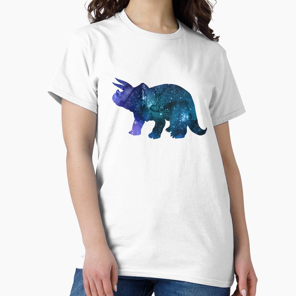 Artistic Dinosaur Silhouette (Triceratops) by GwendolynFrost T-Shirts, Hoodie, Sweatshirt | BlankRebels.com (Image 2)