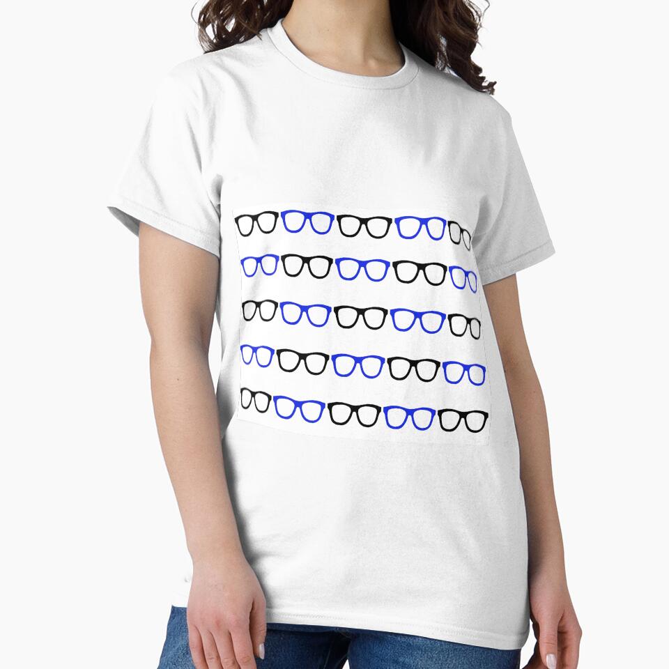 Black and Blue Nerd Glasses by GeekyGirlsGarb T-Shirts, Hoodie, Sweatshirt | BlankRebels.com (Image 2)