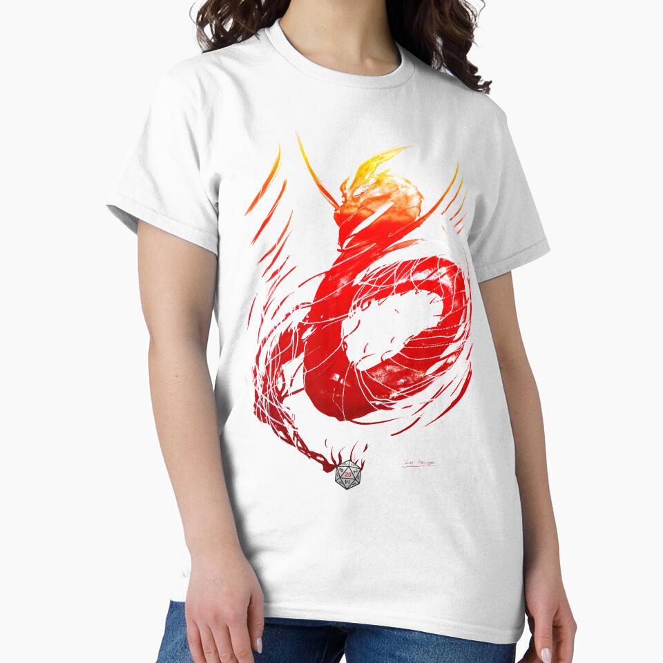 Critical Hit - Blazing Red by Luke Tomlinson Artwork T-Shirts, Hoodie, Sweatshirt | BlankRebels.com (Image 2)