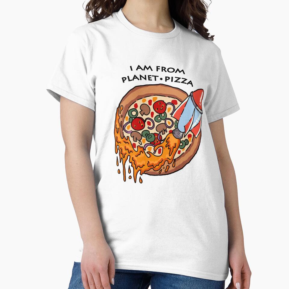Pizza Eat Moon Planet Space Star Earth Funny by Kentala T-Shirts, Hoodie, Sweatshirt | BlankRebels.com (Image 2)