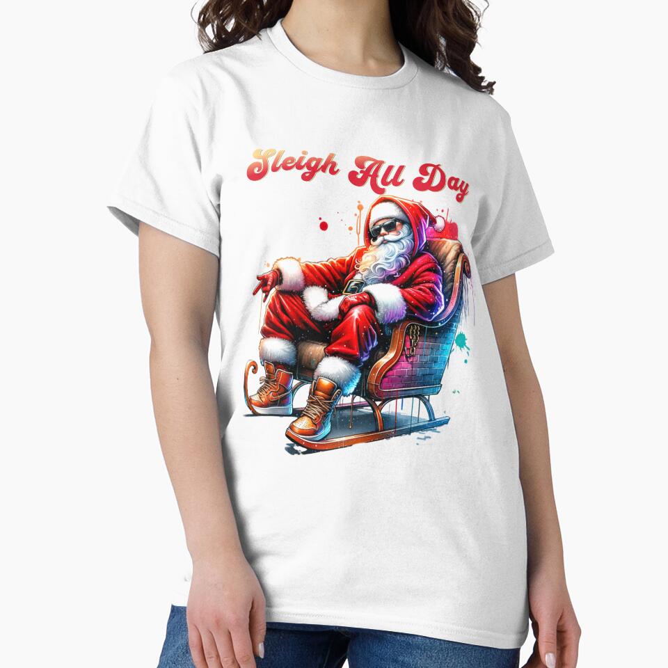 Couple Shirts - Santa Sleigh 2 by MoonsunCraft Hoodie, Sweatshirt | BlankRebels.com (Image 2)