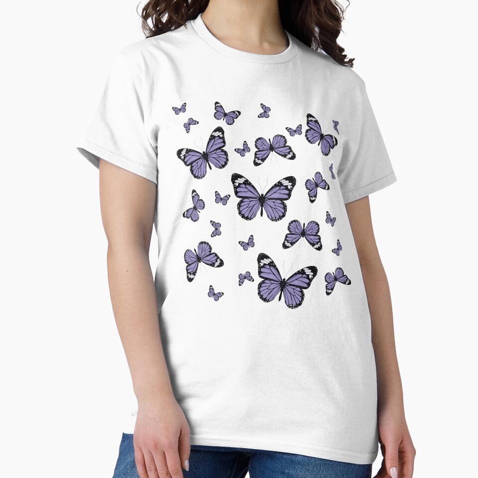 Clutch of Purple Monarch Butterflies Illustration by ivyandstone T-Shirts, Hoodie, Sweatshirt | BlankRebels.com (Image 2)