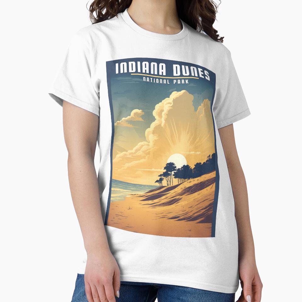Indiana Dunes Sunset National Park by WanderlustArtsy T-Shirts, Hoodie, Sweatshirt | BlankRebels.com (Image 2)
