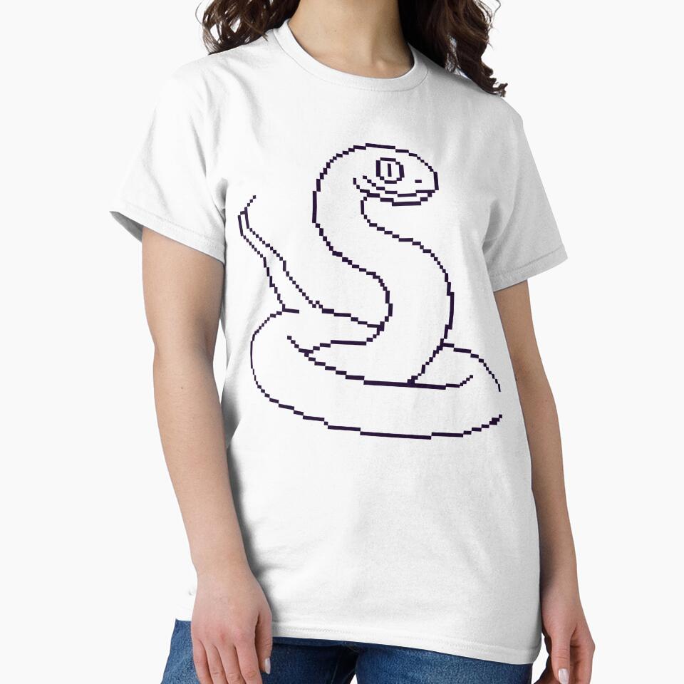 Pixel Snake Illustration by DesignbyAnnaM T-Shirts, Hoodie, Sweatshirt | BlankRebels.com (Image 2)