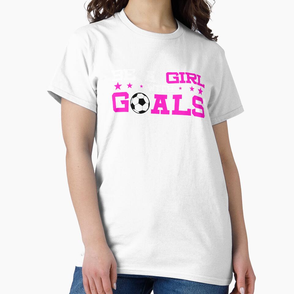 Girl With Goals Soccer product, Soccer print, Sports Tee by Lisbob