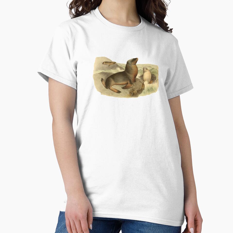 Scientific Illustration of Sea Lions by bookishneighbor T-Shirts, Hoodie, Sweatshirt | BlankRebels.com (Image 2)