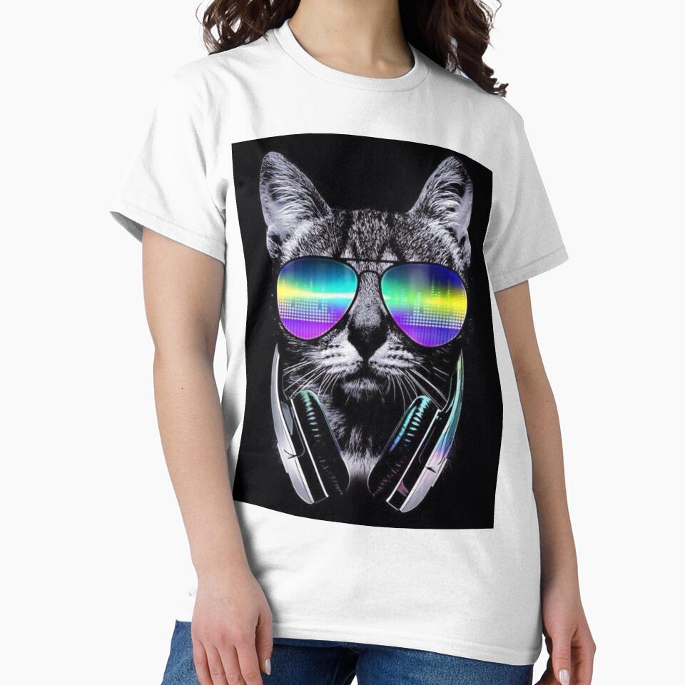 Cyberpunk Cat With Headset by Chris Mpasirogloy