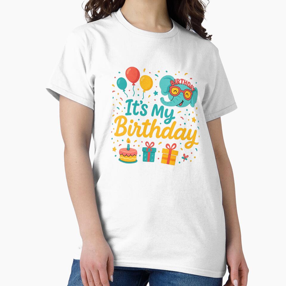 It’s My Birthday – Funny Celebration T-Shirt by AS Créations Hoodie, Sweatshirt | BlankRebels.com (Image 2)