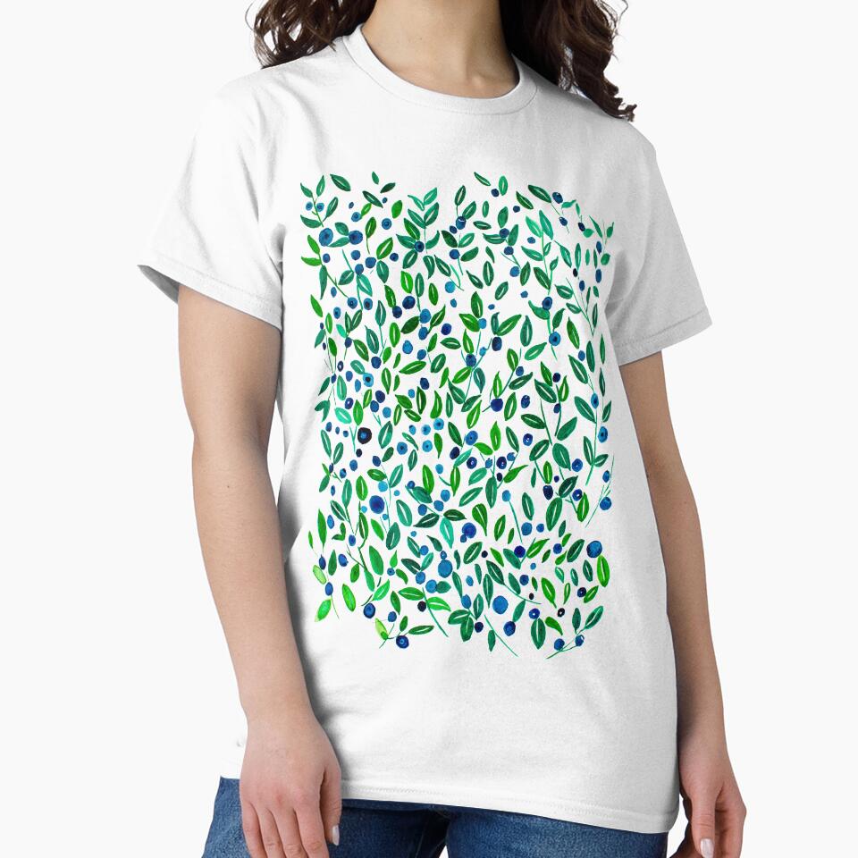 Watercolor blueberries by Scandi Shop