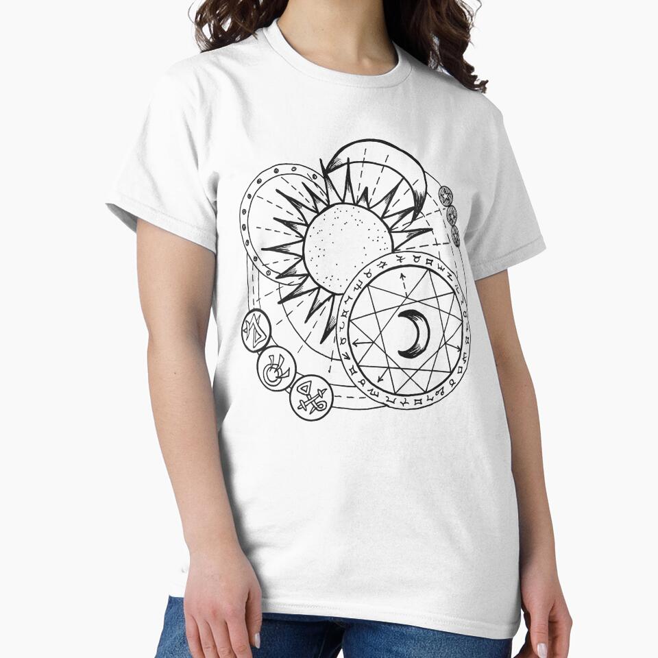 Celestial Alchemy | Sun & Moon Zodiac Sigil Design by NorthernMan10 T-Shirts, Hoodie, Sweatshirt | BlankRebels.com (Image 2)