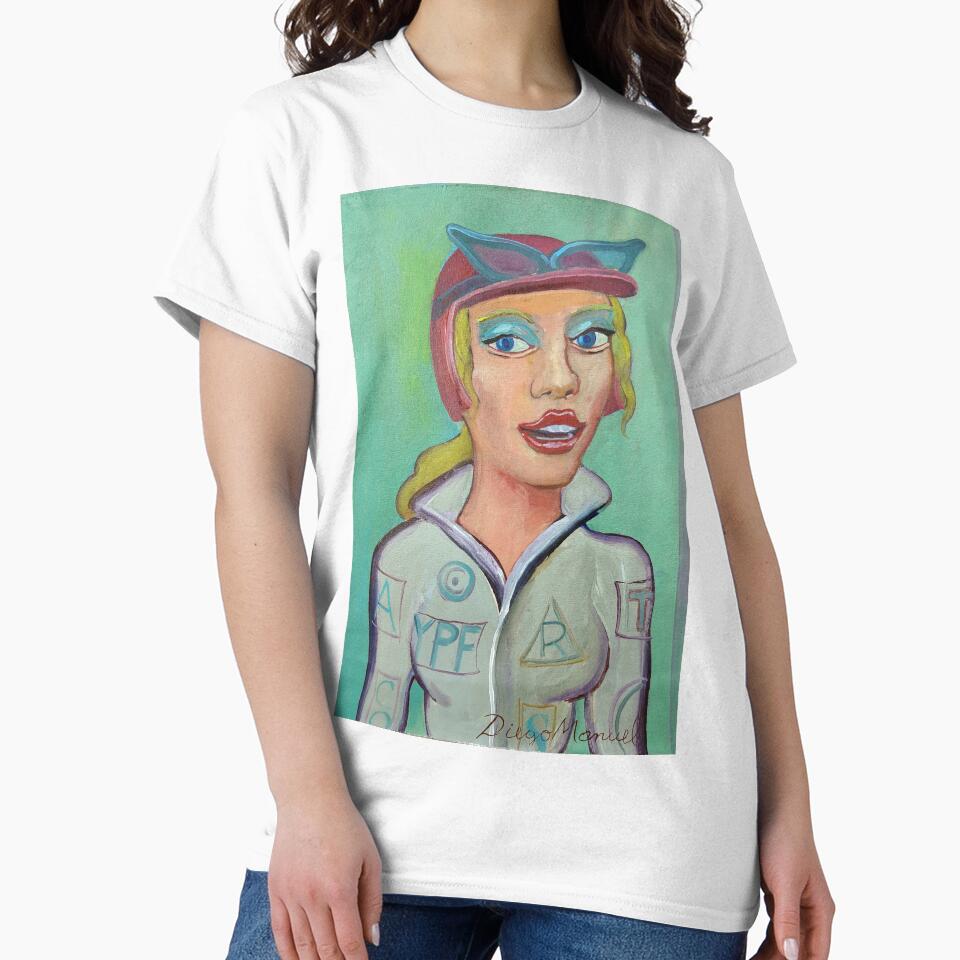 girl in pilot costume 2 by Diego Manuel Rodriguez T-Shirts, Hoodie, Sweatshirt | BlankRebels.com (Image 2)