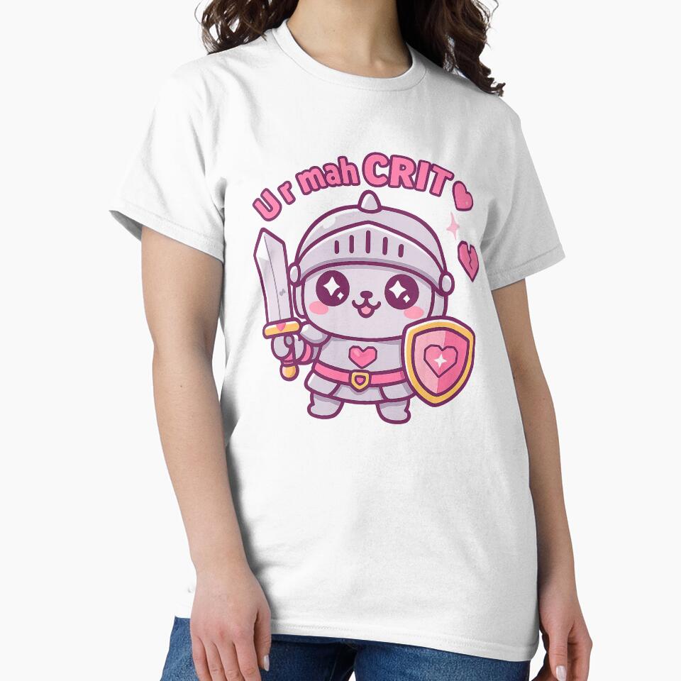 Critical Hit Love – Chibi Knight Seal by GorilaStudio T-Shirts, Hoodie, Sweatshirt | BlankRebels.com (Image 2)