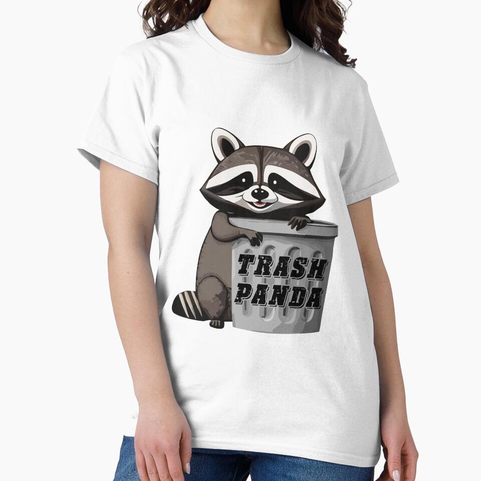 Trash Panda (Raccoon) with a Trash Can by The-RoseStudios T-Shirts, Hoodie, Sweatshirt | BlankRebels.com (Image 2)