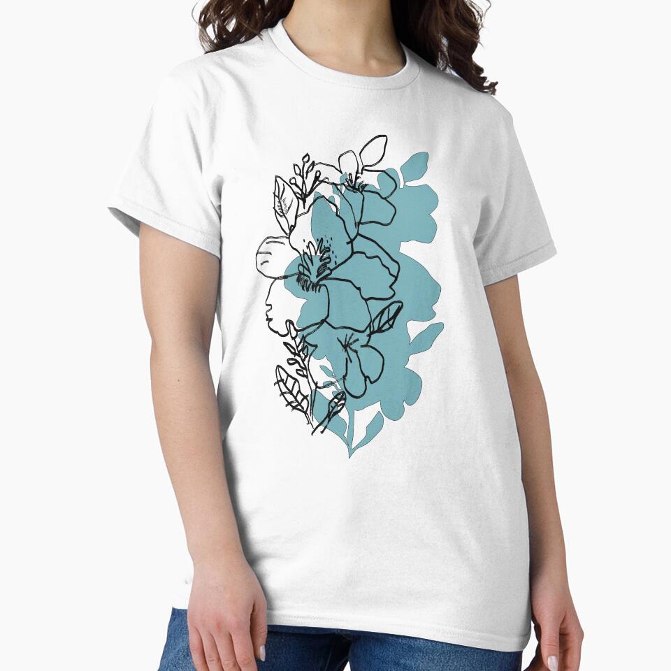 BLUE FLOWERS by justlikeheaven T-Shirts, Hoodie, Sweatshirt | BlankRebels.com (Image 2)