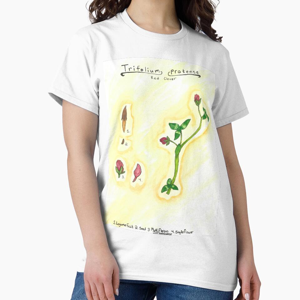 Trifolium pratense (Red Clover) by fhandsmcmike T-Shirts, Hoodie, Sweatshirt | BlankRebels.com (Image 2)