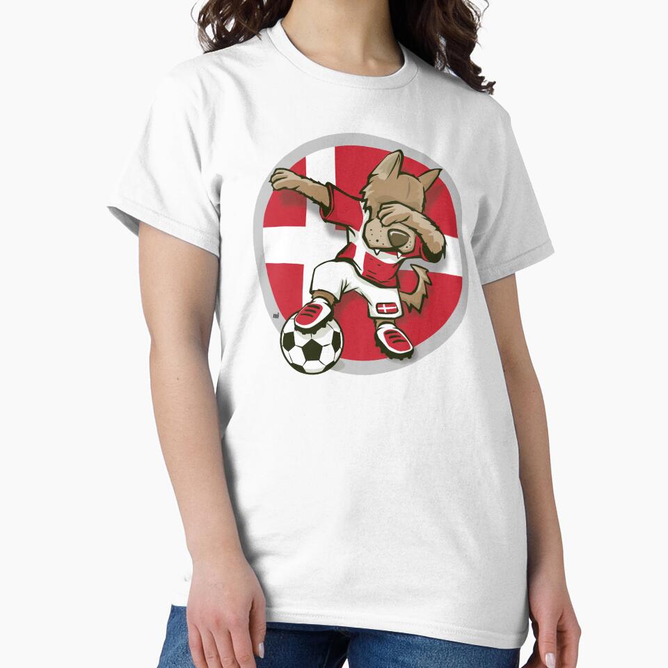 Football Dabbing Dog Denmark by m. i.