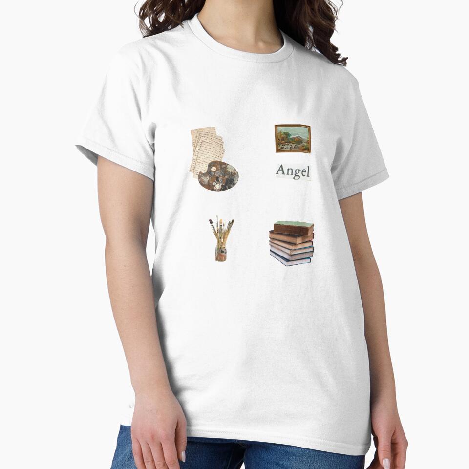 Falling for the Muse- dark academia collage by ninacollages T-Shirts, Hoodie, Sweatshirt | BlankRebels.com (Image 2)