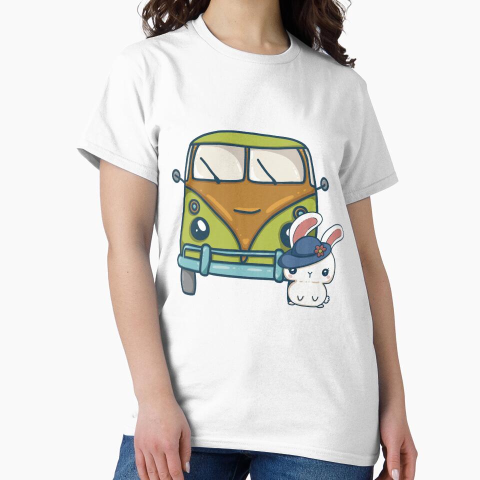 Kawaii Travel Bunny by LunaMarie80 T-Shirts, Hoodie, Sweatshirt | BlankRebels.com (Image 2)