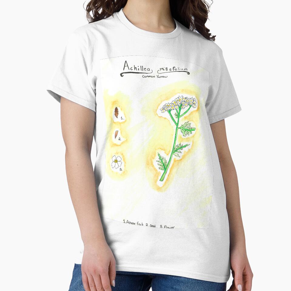 Achillea millefolium (Common Yarrow) by fhandsmcmike T-Shirts, Hoodie, Sweatshirt | BlankRebels.com (Image 2)