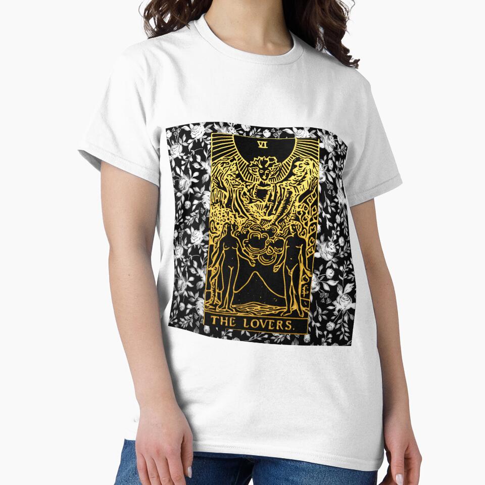 Floral Tarot Print - The Lovers by Annalee Beer T-Shirts, Hoodie, Sweatshirt | BlankRebels.com (Image 2)
