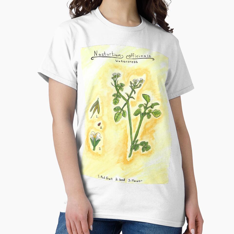 Nasturtium officinale (Watercress) by fhandsmcmike T-Shirts, Hoodie, Sweatshirt | BlankRebels.com (Image 2)