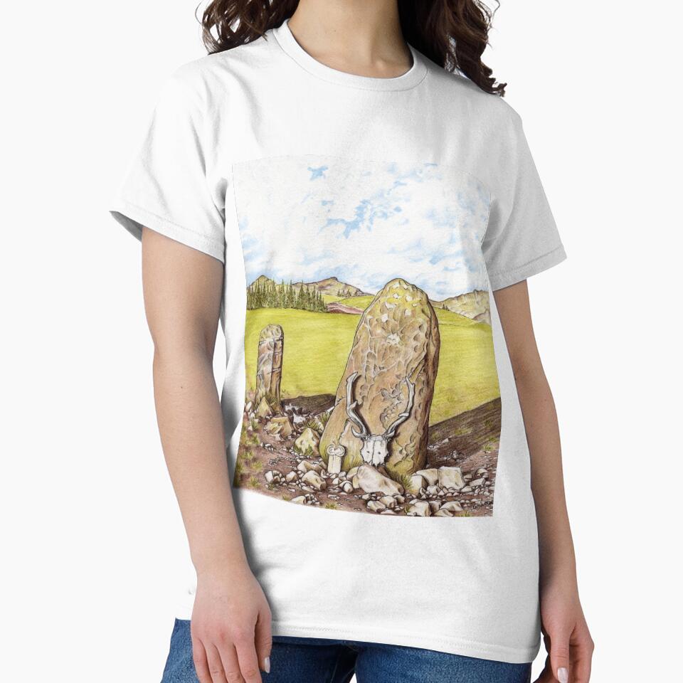 Antlered Crown and Standing Stone by Cerrilee