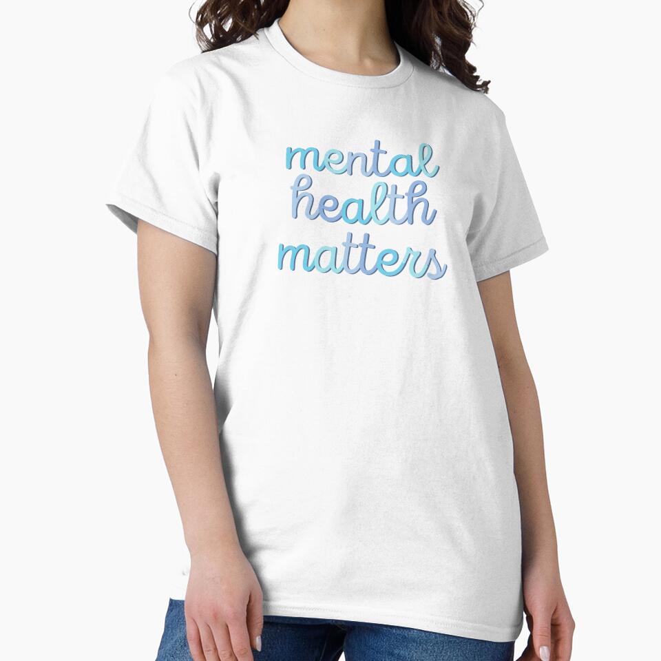 Mental Health Matters Pretty Blue by neesheew T-Shirts, Hoodie, Sweatshirt | BlankRebels.com (Image 2)